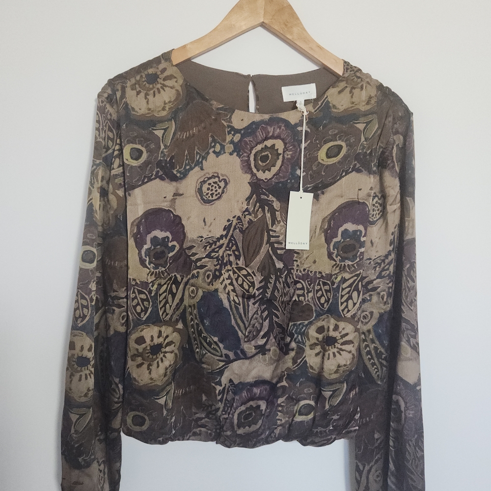 MELLODAY Multicolor Floral Blouse